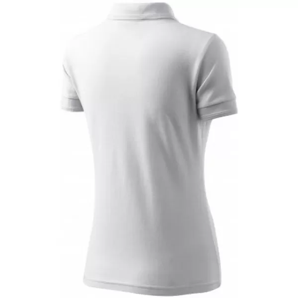  Damen-T-Shirt mit Kragen MALFINI PIQUE POLO 210 WEIß 