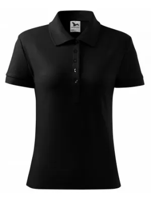 Damen-T-Shirt mit Kragen MALFINI HEAVY 216 SCHWARZ