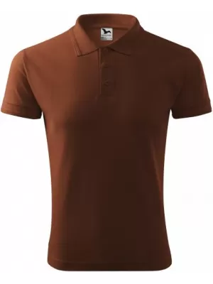 Herren-T-Shirt mit Kragen MALFINI PIQUE POLO 203 SCHOKOLADE