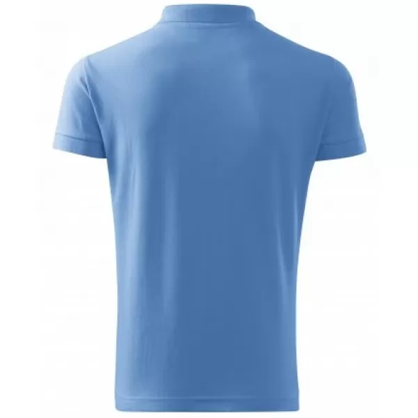  Herren-T-Shirt mit Kragen MALFINI COTTON 212 HIMMELBLAU 