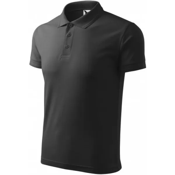  Herren-T-Shirt mit Kragen MALFINI PIQUE POLO 203 ANTHRAZIT-HIGHLIGHT 