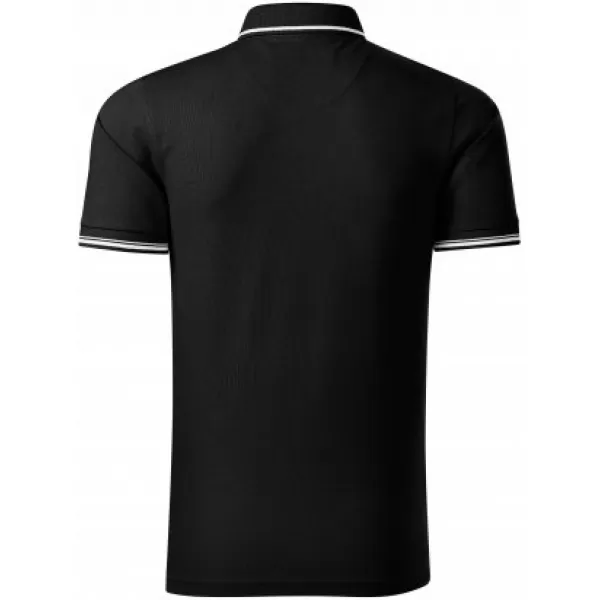  Herren-T-Shirt mit Kragen MALFINI PREMIUM PERFECTION PLAIN 251 SCHWARZ 