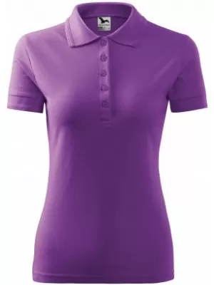 Damen-T-Shirt mit Kragen MALFINI PIQUE POLO 210 LILA