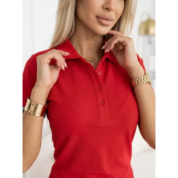  Damenkleid mit Kragen MALFINI PREMIUM DRESS UP 271 ROTE FORMEL 
