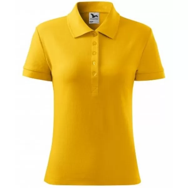  Damen-T-Shirt mit Kragen MALFINI COTTON 213 BERNSTEIN 