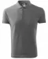 Herren-T-Shirt mit Kragen MALFINI PIQUE POLO 203 DUNKELGRAUE HIGHLIGHTS