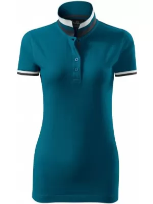 Damen-T-Shirt mit Kragen MALFINI PREMIUM COLLAR UP 257 KEROSIN