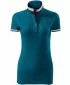 Damen-T-Shirt mit Kragen MALFINI PREMIUM COLLAR UP 257 KEROSIN
