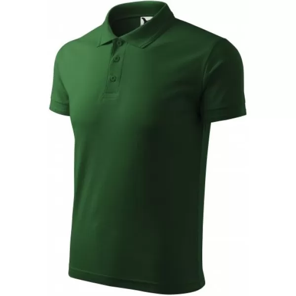  Herren-T-Shirt mit Kragen MALFINI PIQUE POLO 203 FLASCHENGRÜN 