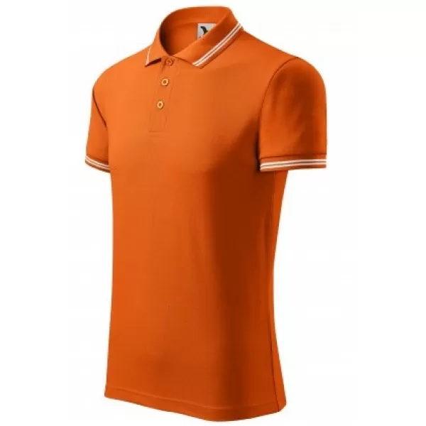 Herren-T-Shirt mit Kragen MALFINI URBAN 219 ORANGE 