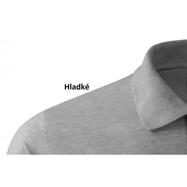  Herren-T-Shirt mit Kragen MALFINI SINGLE J. 202 DUNKELGRAUE HIGHLIGHTS 