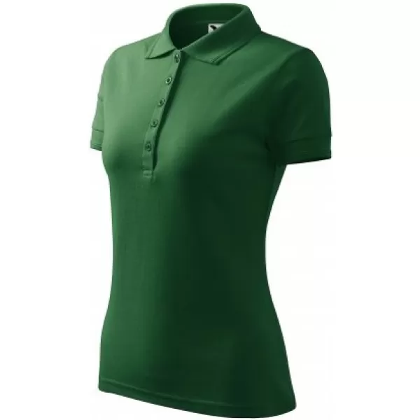  Damen-T-Shirt mit Kragen MALFINI PIQUE POLO 210 FLASCHENGRÜN 