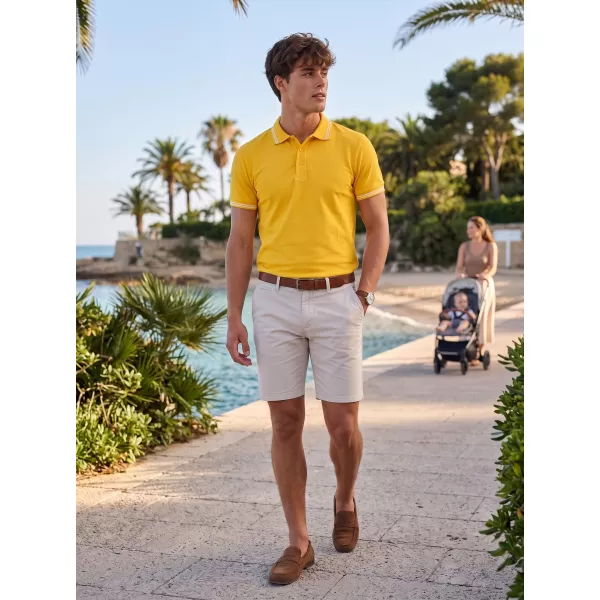  Herren-T-Shirt mit Kragen MALFINI URBAN 219 BERNSTEIN 