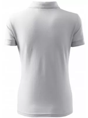 Damen-T-Shirt mit Kragen MALFINI PIQUE POLO 210 WEIß