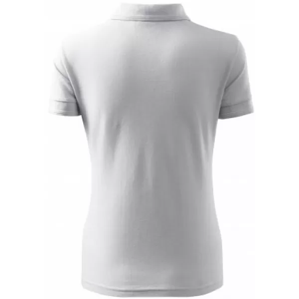  Damen-T-Shirt mit Kragen MALFINI PIQUE POLO 210 WEIß 