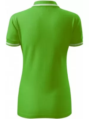 Damen-T-Shirt mit Kragen MALFINI URBAN 220 APFELGRÜN