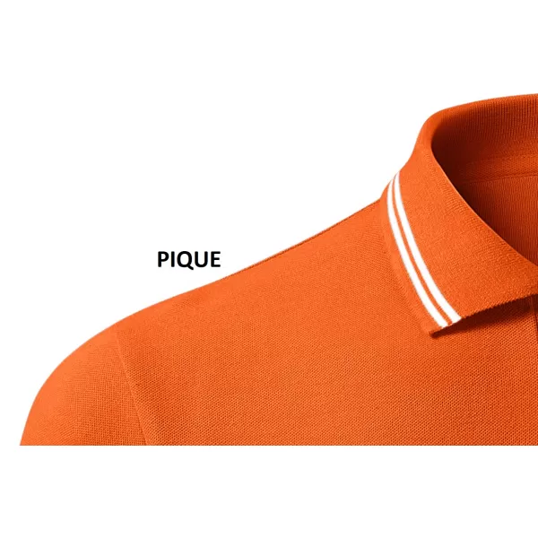  Herren-T-Shirt mit Kragen MALFINI URBAN 219 ORANGE 