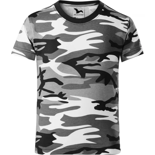  Kinder-T-Shirt MALFINI CAMOUFLAGE 149 TARNGRAU 