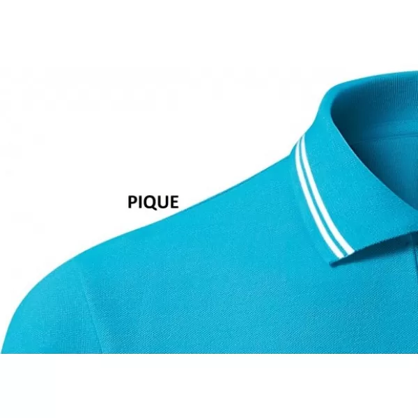  Damen-T-Shirt mit Kragen MALFINI URBAN 220 TÜRKIS 
