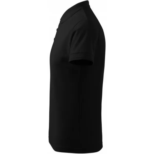  Herren-T-Shirt mit Kragen MALFINI PIQUE POLO 203 SCHWARZ 