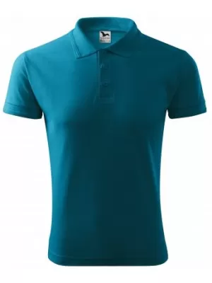 Herren-T-Shirt mit Kragen MALFINI PIQUE POLO 203 DUNKLES TÜRKIS