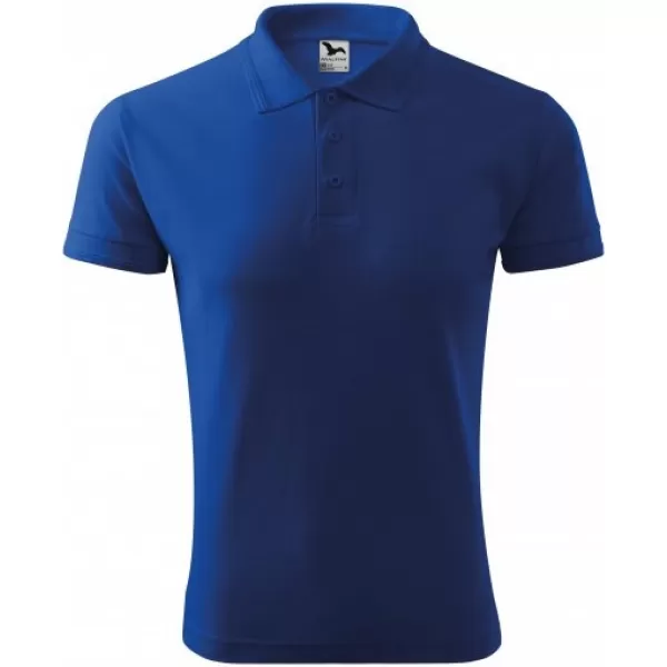  Herren-T-Shirt mit Kragen MALFINI PIQUE POLO 203 KÖNIGSBLAU 