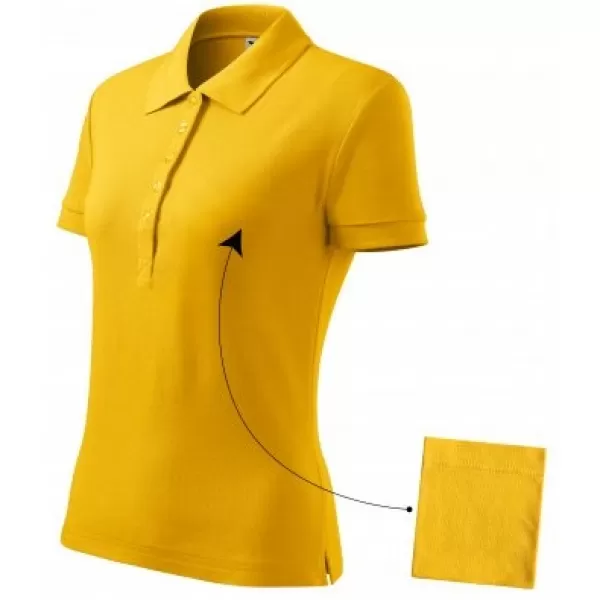  Damen-T-Shirt mit Kragen MALFINI COTTON 213 BERNSTEIN 