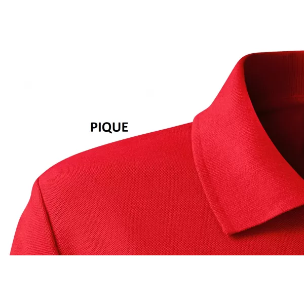  Damen-T-Shirt mit Kragen MALFINI HEAVY 216 ROT 
