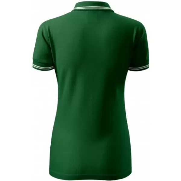  Damen-T-Shirt mit Kragen MALFINI URBAN 220 FLASCHENGRÜN 