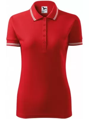 Damen-T-Shirt mit Kragen MALFINI URBAN 220 ROT