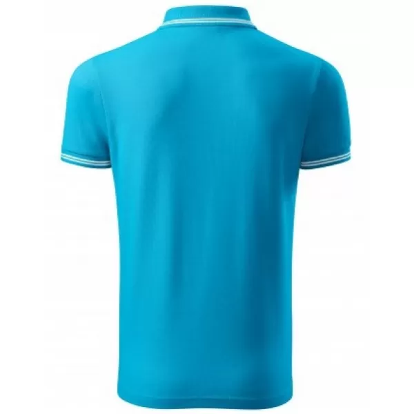  Herren-T-Shirt mit Kragen MALFINI URBAN 219 TÜRKIS 