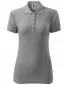 Damen-T-Shirt mit Kragen MALFINI COTTON 213 DUNKELGRAUE HIGHLIGHTS