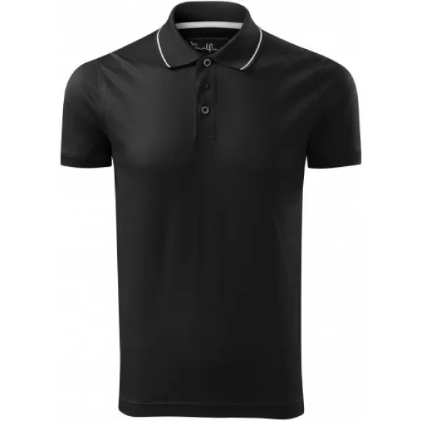  Herren-T-Shirt mit Kragen MALFINI PREMIUM GRAND 259 SCHWARZ 