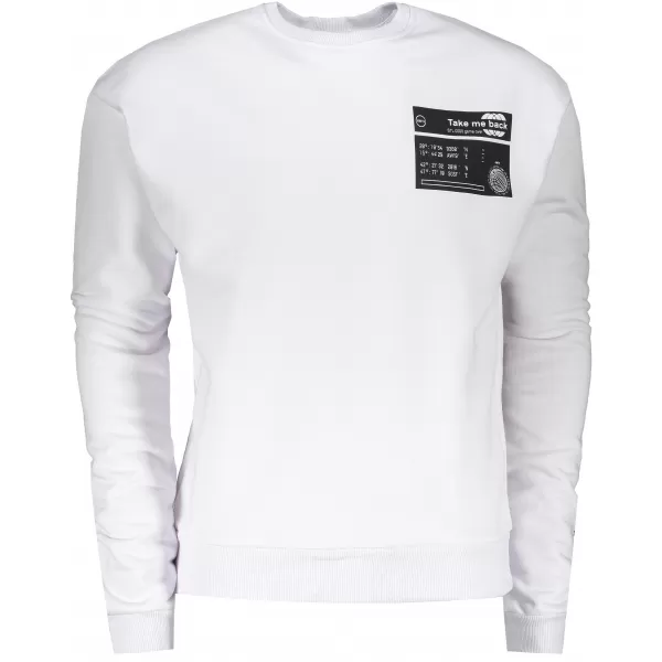  Herren Sweatshirt OMBRE AB1046 WEIß 