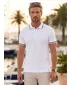 Herren-T-Shirt mit Kragen MALFINI URBAN 219 WEIß