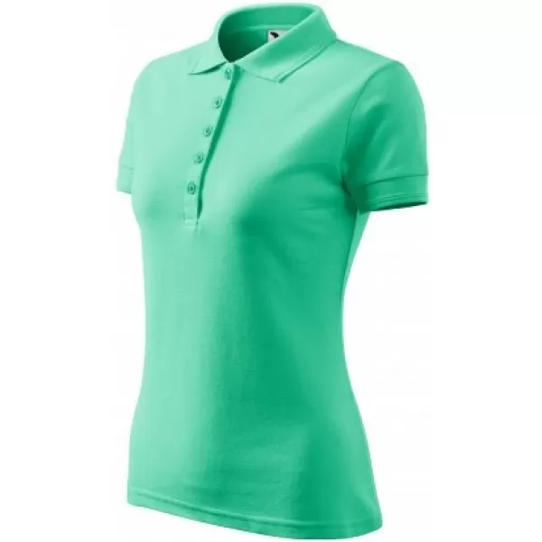  Damen-T-Shirt mit Kragen MALFINI PIQUE POLO 210 MINZE 