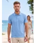 Herren-T-Shirt mit Kragen MALFINI URBAN 219 HIMMELBLAU