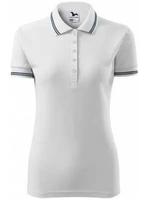 Damen-T-Shirt mit Kragen MALFINI URBAN 220 WEIß