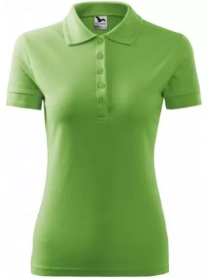 Damen-T-Shirt mit Kragen MALFINI PIQUE POLO 210 GRASGRÜN