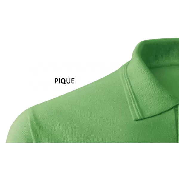  Herren-T-Shirt mit Kragen MALFINI COTTON 212 GRASGRÜN 