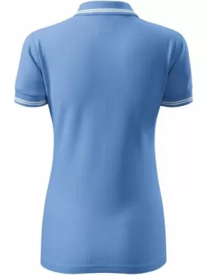 Damen-T-Shirt mit Kragen MALFINI URBAN 220 HIMMELBLAU