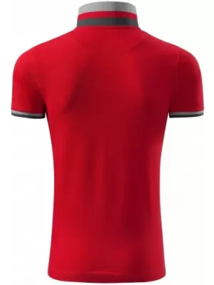 Herren-T-Shirt mit Kragen MALFINI PREMIUM COLLAR UP 256 ROTE FORMEL