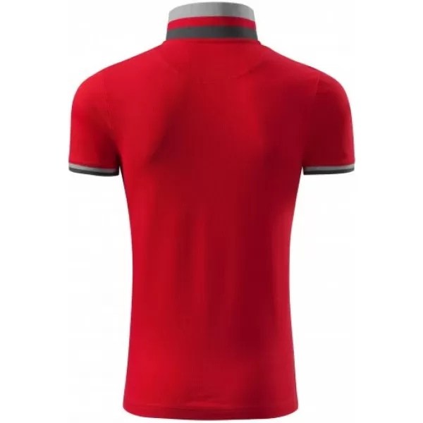  Herren-T-Shirt mit Kragen MALFINI PREMIUM COLLAR UP 256 ROTE FORMEL 