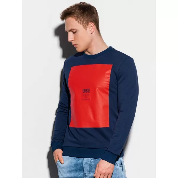  Herren -Sweatshirt OMBRE AB1045 MARINE 