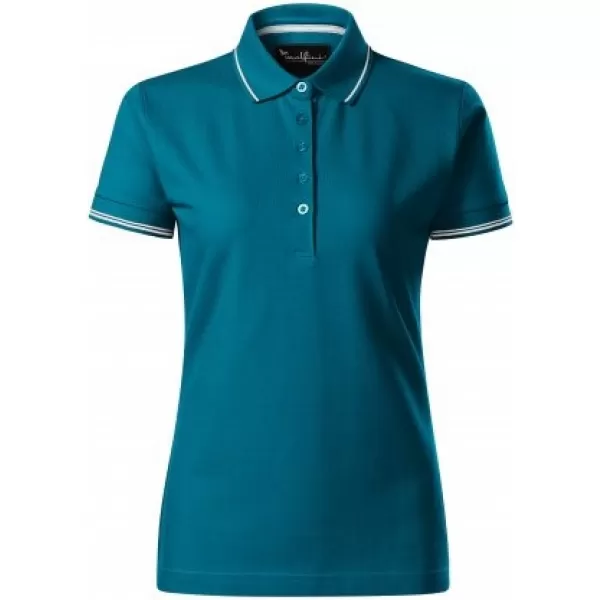  Damen-T-Shirt mit Kragen MALFINI PREMIUM PERFECTION PLAIN 253 KEROSIN 