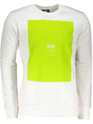 Herren -Sweatshirt OMBRE AB1045 WEIß