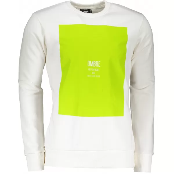  Herren -Sweatshirt OMBRE AB1045 WEIß 