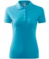 Damen-T-Shirt mit Kragen MALFINI PIQUE POLO 210 TÜRKIS