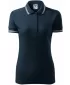 Damen-T-Shirt mit Kragen MALFINI URBAN 220 MARINEBLAU