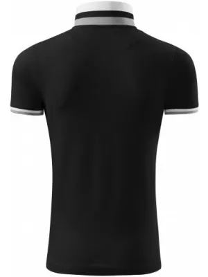 Herren-T-Shirt mit Kragen MALFINI PREMIUM COLLAR UP 256 SCHWARZ